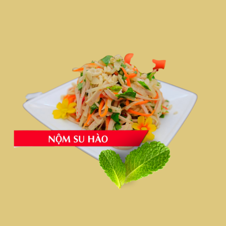 Nộm su hào tép