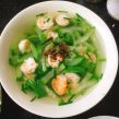 Tôm nấu bầu băm