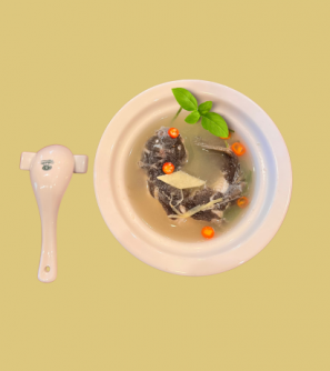 Canh cá bớp nấu gừng