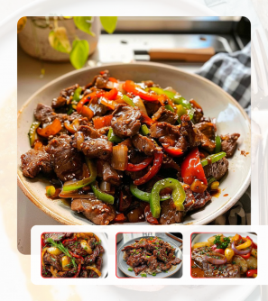 Bò ta sốt tiêu vỉ sắt