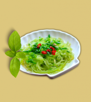 Ngó xuân xào tỏi, luộc