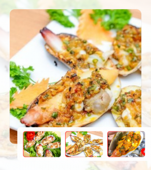Tu hài nướng mỡ hành