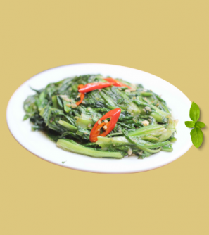 Cải mèo xào tỏi, luộc