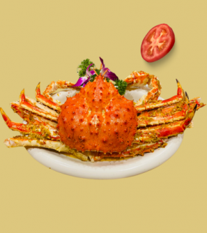 Cua King Crab cháy tỏi