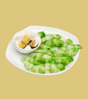 Mầm đá xào tỏi, luộc