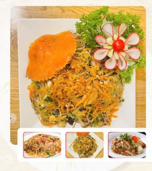 Miến xào cua bể 