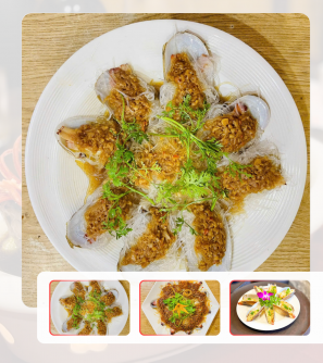 Tu hài hấp miến tỏi 