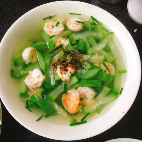 Tôm nấu bầu băm