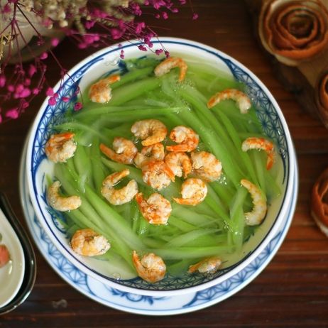 Tôm nấu bầu băm