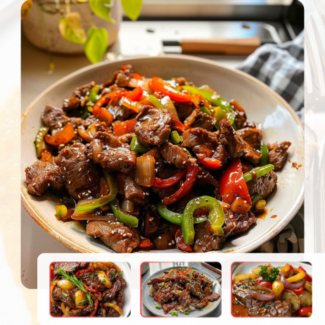 Bò ta sốt tiêu vỉ sắt