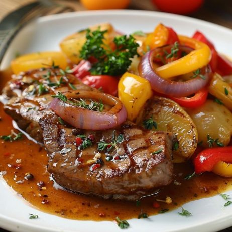 Bò ta sốt tiêu vỉ sắt