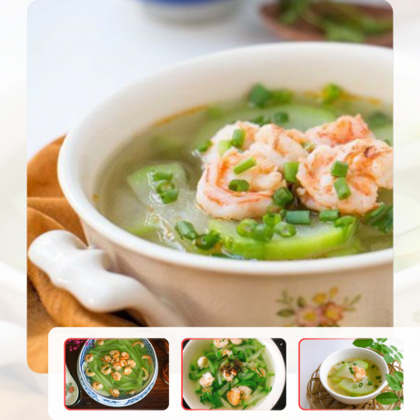 Tôm nấu bầu băm