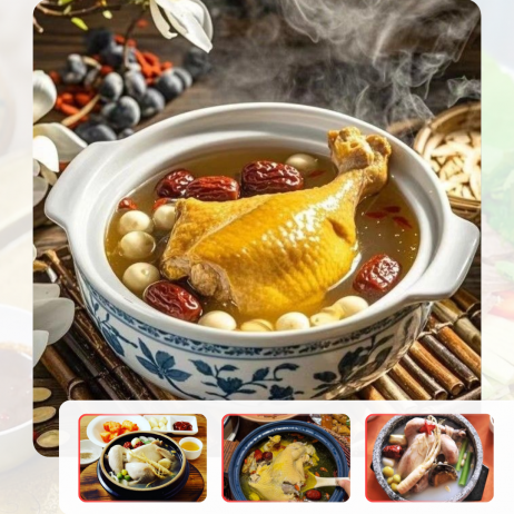 Canh gà thảo dược
