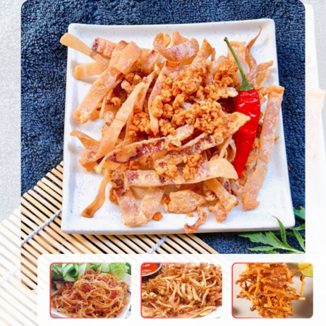 Mực khô xóc tỏi