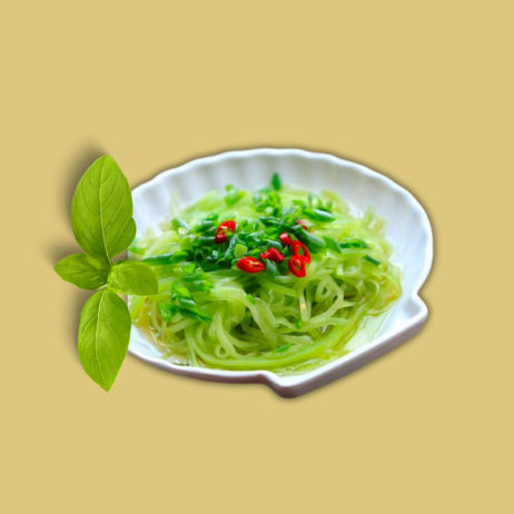 Ngó xuân xào tỏi, luộc