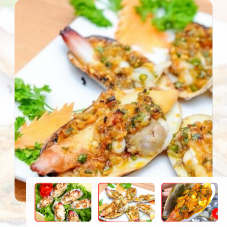 Tu hài nướng mỡ hành