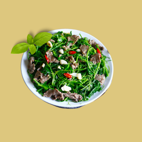 Rau bò khai xào tỏi