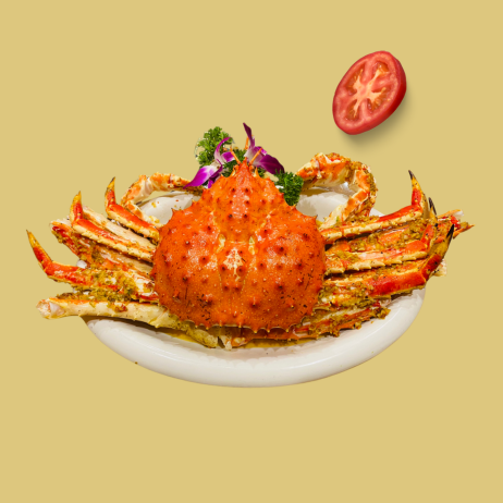 Cua King Crab cháy tỏi