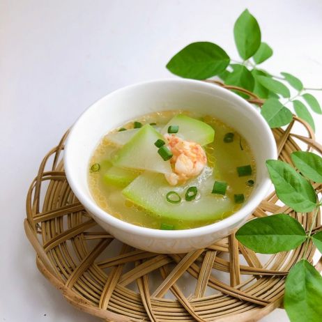 Tôm nấu bầu băm
