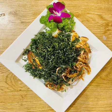 Mực chiên lá lốt 