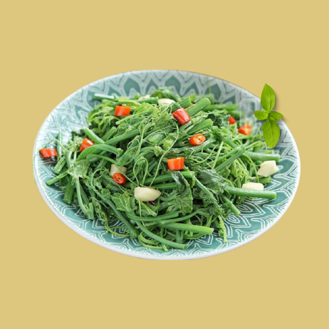 Ngọn su su xào tỏi, luộc