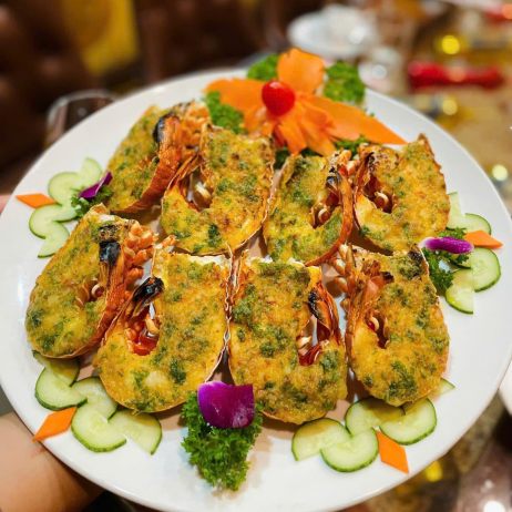 Tôm hùm tre nướng sốt bơ tỏi 