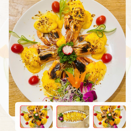 Tôm sú nướng phô mai bỏ lò 