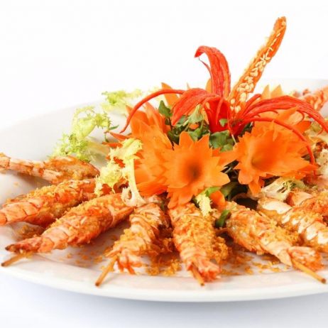 Tôm sú nướng mọi